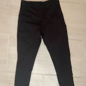 Zella black crop leggings. Size small